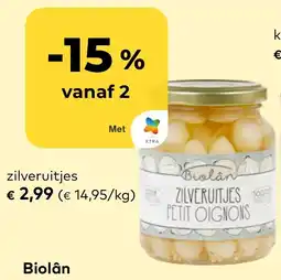 Bio Planet Biolân Zilveruitjes aanbieding