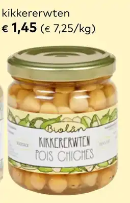 Bio Planet Biolân Kikkererwten aanbieding