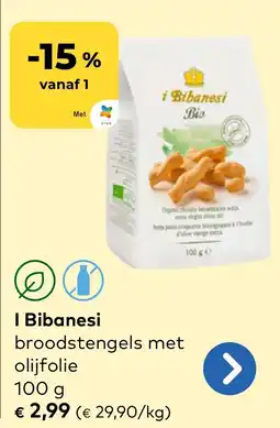 Bio Planet I Bibanesi Broodstengels met Olijfolie aanbieding