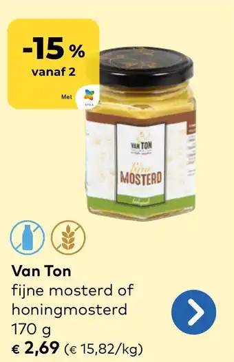 Bio Planet Van Ton Fijne Mosterd aanbieding