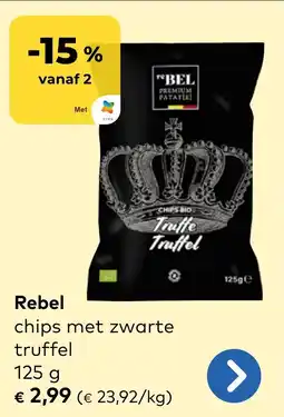 Bio Planet Rebel Chips met Zwarte Truffel aanbieding