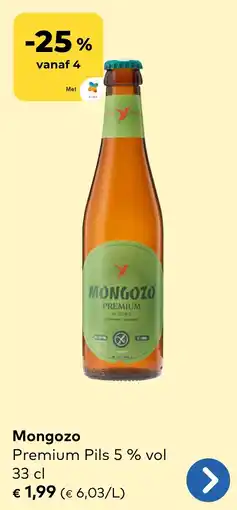 Bio Planet Mongozo Premium Pils 5% vol aanbieding