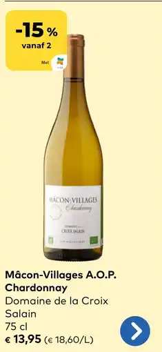 Bio Planet Mâcon Villages A.O.P. Chardonnay aanbieding