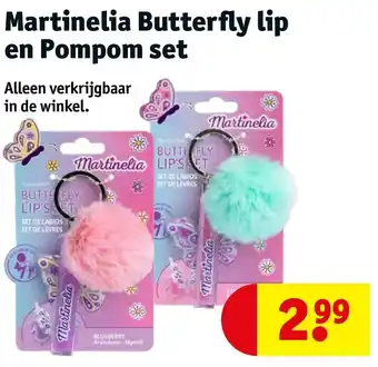 Martinelia Butterfly lip en Pompom set