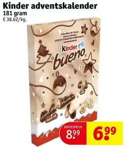 Kruidvat Kinder adventskalender aanbieding