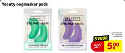 Kruidvat Yeauty oogmasker pads aanbieding