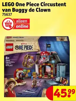 Kruidvat Lego One Piece Circustent van Buggy de Clown aanbieding