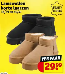 Kruidvat Lamswollen Korte Laarzen aanbieding
