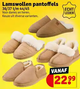 Kruidvat Lamswollen pantoffels aanbieding