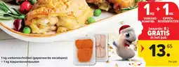 Carrefour Market Varkensschnitzel + Kippenbovenbouten aanbieding
