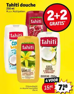 Kruidvat 4 x douche Yuzu & Mint 250 ml aanbieding