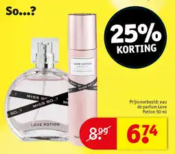 Kruidvat eau de parfum Love Potion 50 ml aanbieding