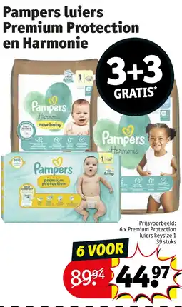 Kruidvat 6 x Premium Protection luiers keysize 1 39 stu aanbieding