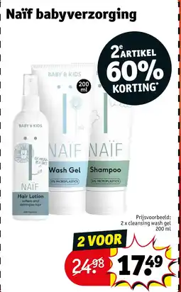 Kruidvat 2 x cleansing wash gel 200 ml aanbieding