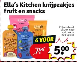 Kruidvat 4 x 7+m maize sticks wortel mais 16 gram aanbieding