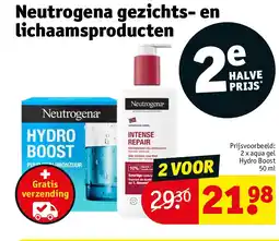 Kruidvat 2 x aqua gel Hydro Boost 50 ml aanbieding