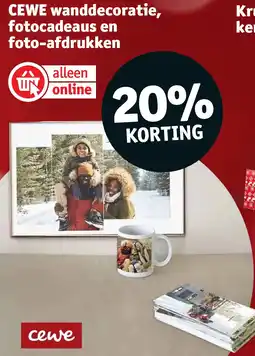 Kruidvat CEWE wanddecoratie, fotocadeaus en foto-afdrukken aanbieding