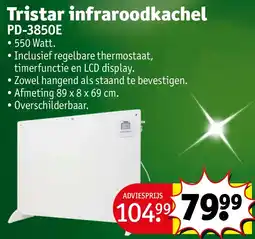 Kruidvat Tristar infraroodkachel aanbieding