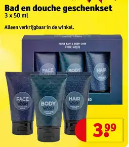 Kruidvat Bad en douche geschenkset 3 x 50 ml aanbieding