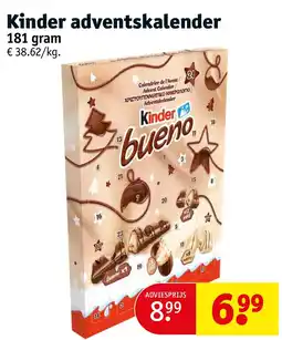 Kruidvat Kinder adventskalender 181 gram aanbieding