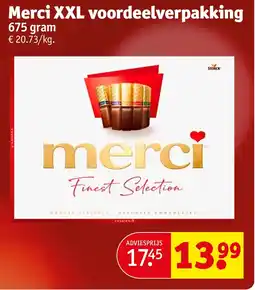 Kruidvat Merci XXL voordeelverpakking 675 gram aanbieding