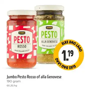 Jumbo Jumbo Pesto Rosso of alla Genovese aanbieding