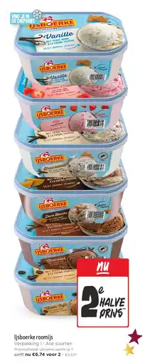 Jumbo Ijsboerke roomijs aanbieding