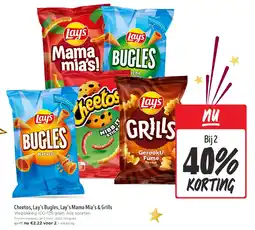 Jumbo Cheetos, Lay’s Bugles, Lay’s Mama Mia’s & Grills aanbieding