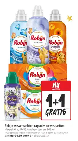 Jumbo Robijn wasverzachter, capsules en wasparfum aanbieding