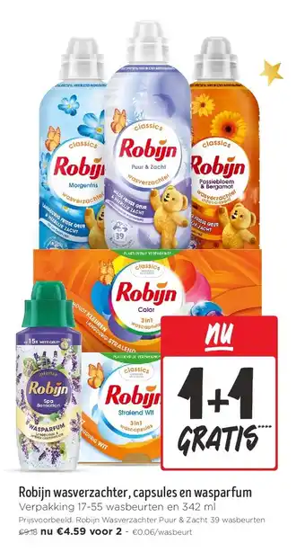 Jumbo Robijn wasverzachter, capsules en wasparfum aanbieding