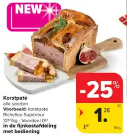 Carrefour Market Korstpaté aanbieding