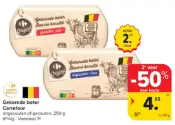 Carrefour Market Gekarnde boter carrefour aanbieding