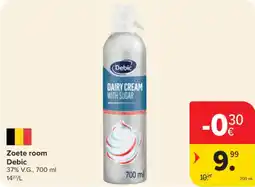 Carrefour Market Zoete room debic aanbieding