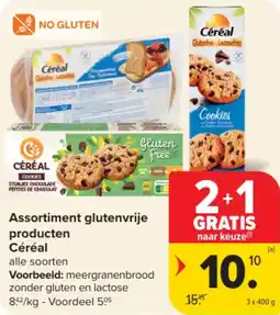 Carrefour Market Assortiment glutenvrije producten céréal aanbieding