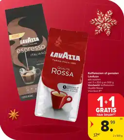 Carrefour Market Koffiebonen of gemalen lavazza aanbieding