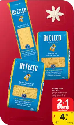 Carrefour Market Gamma pasta de cecco aanbieding