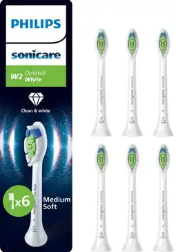 Coolblue Philips Sonicare Optimal White HX6066/87 Wit (6 stuks) aanbieding