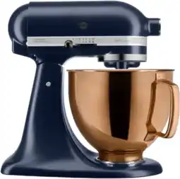 Coolblue KitchenAid Artisan Mixer 5KSM125EIB Blauw + Design Mengkom Koper aanbieding