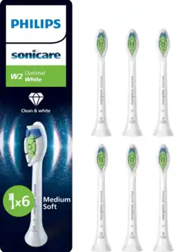 Coolblue Philips Sonicare Optimal White HX6066/87 Blanc (6 Pièces) aanbieding