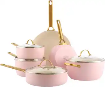 Coolblue GreenPan Padova Reserve Batterie de Cuisine 10 Pièces Blush Pink aanbieding