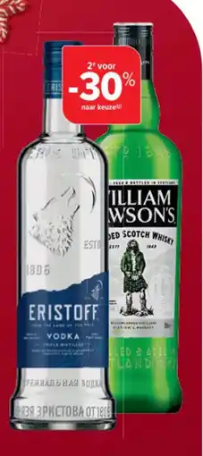 Carrefour Market Wodka eristoff of whisky william lawson's aanbieding