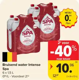 Carrefour Market Bruisend water intense spa aanbieding