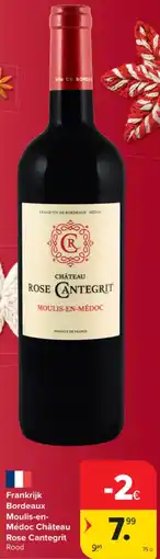 Carrefour Market Frankrijk bordeaux moulis-en médoc château rose cantegrit aanbieding