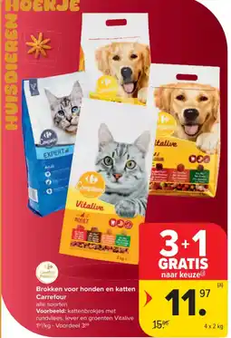 Carrefour Market Brokken voor honden en katten carrefour aanbieding