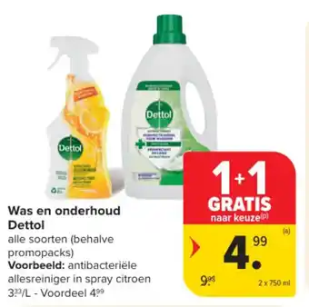 Carrefour Market Was en onderhoud dettol aanbieding