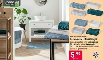 ALDI Gastendoekjes of washandjes aanbieding