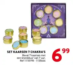 Trafic Set kaarsen 7 chakra's aanbieding