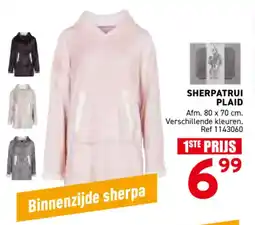 Trafic Sherpatrui plaid aanbieding