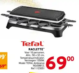 Trafic Tefal raclette aanbieding