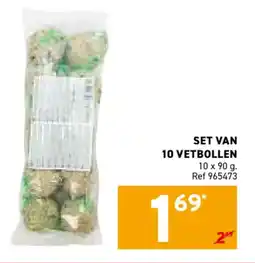 Trafic Set van 10 vetbollen aanbieding
